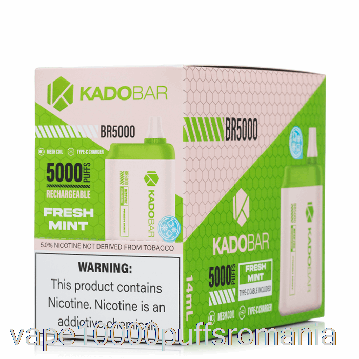 Vape Romania [5-pack] Kado Bar Br5000 De Unica Folosinta